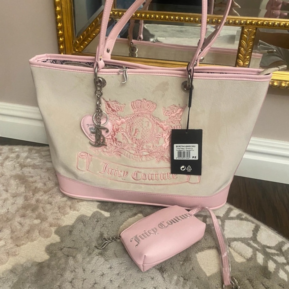 Juicy couture hermitage Scottie dog twig dog tote baby pink vintage juicy UK